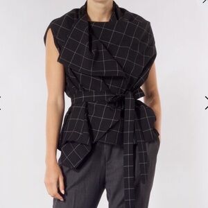 Meem M Label Wrap Blouse Size Medium